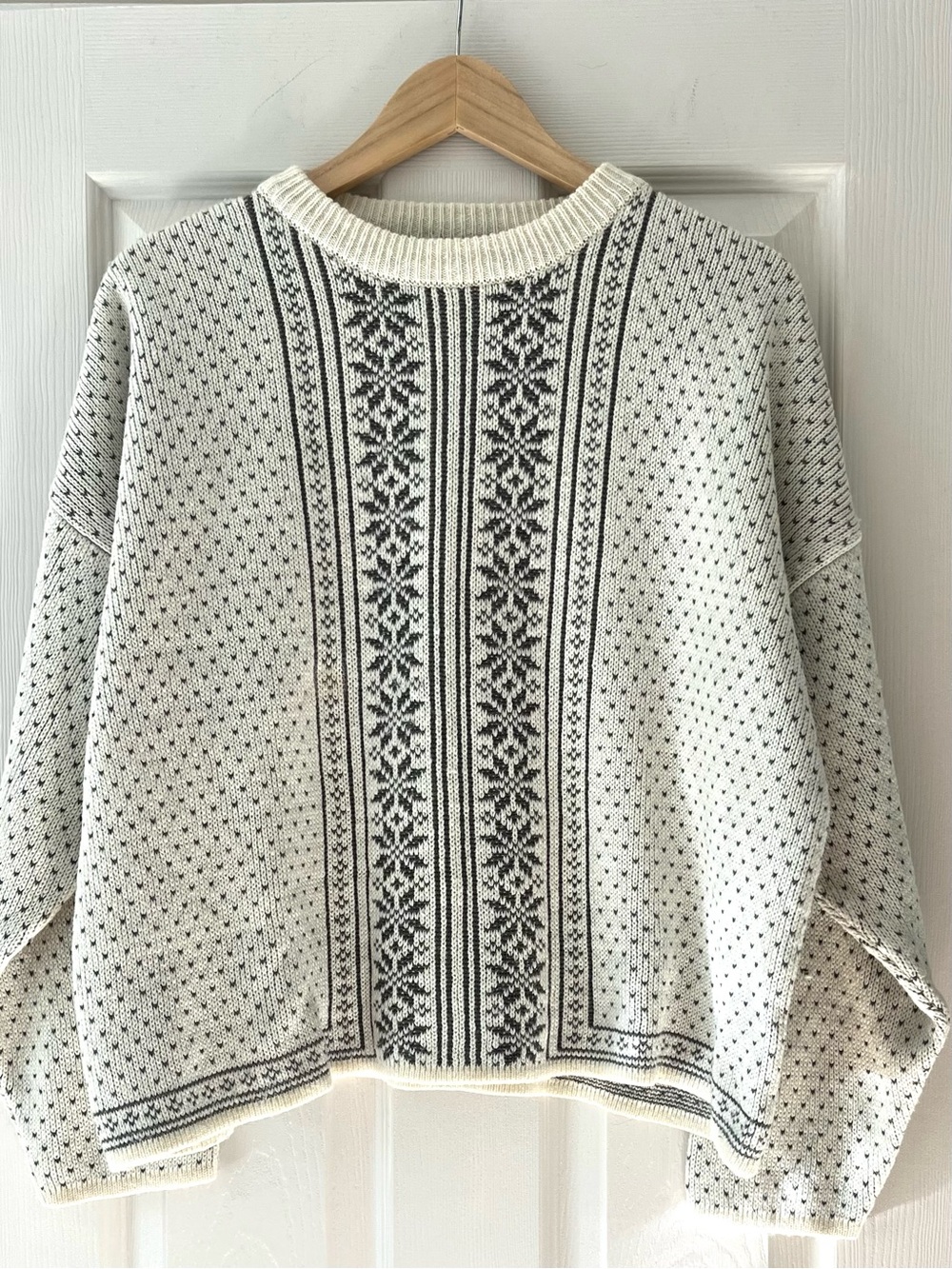 Vintage Esprit Sport Scandinavian Nordic Sweater Oversized Boxy Wool Blend - Picture 4 of 9
